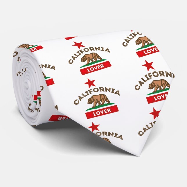California Republic Lover Neck Tie (Rolled)