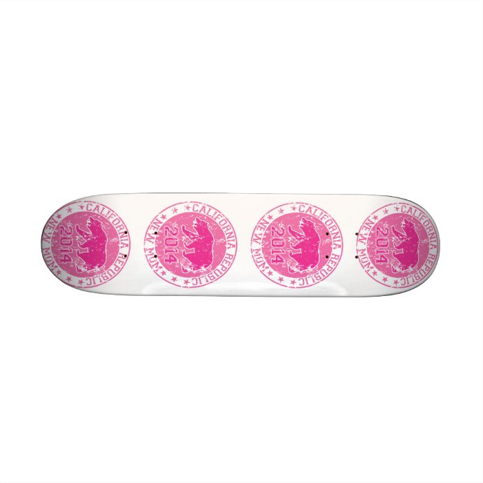 california republic new mom pink 2014 skate board decks