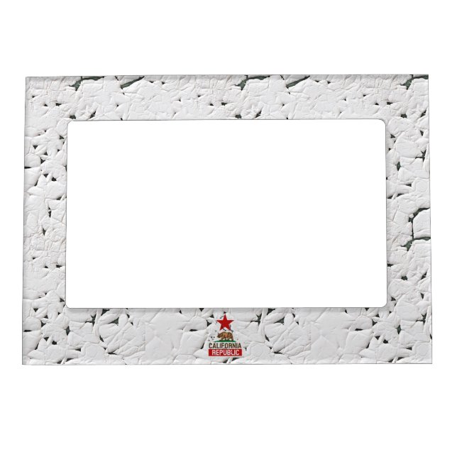 California Republic Peeling Paint Decor Magnetic Photo Frame (Front)
