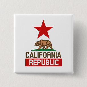 California Republic Pinback Button
