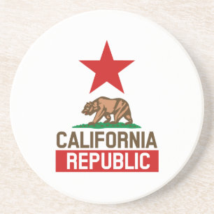 California Republic Sandstone Coaster