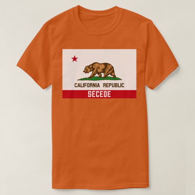 California Republic Secede CalExit T-Shirt (Design Front)