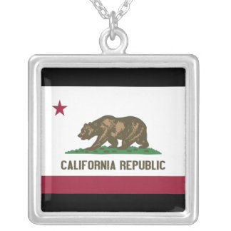 California Republic Silver Plated Necklace