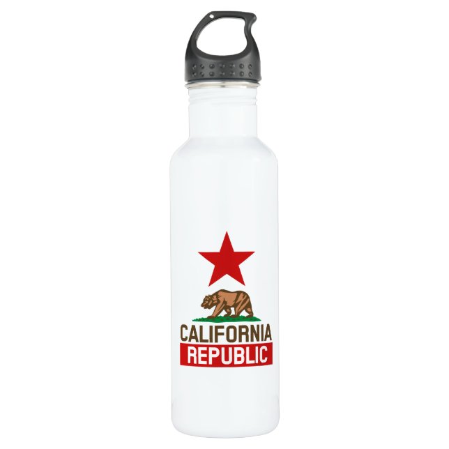 California Republic Stainless Steel Water Bottle (Front)