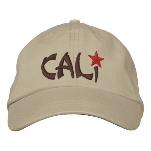 California Republic STAR Embroidery Embroidered Baseball Cap