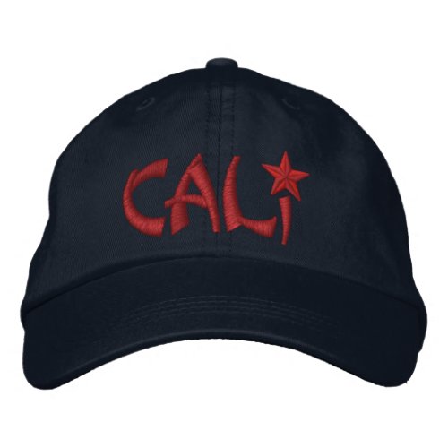 California Republic STAR Embroidery Embroidered Baseball Cap