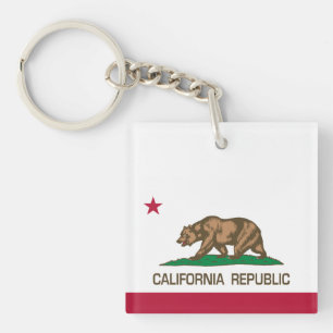 California Republic State Bear Flag Keychain