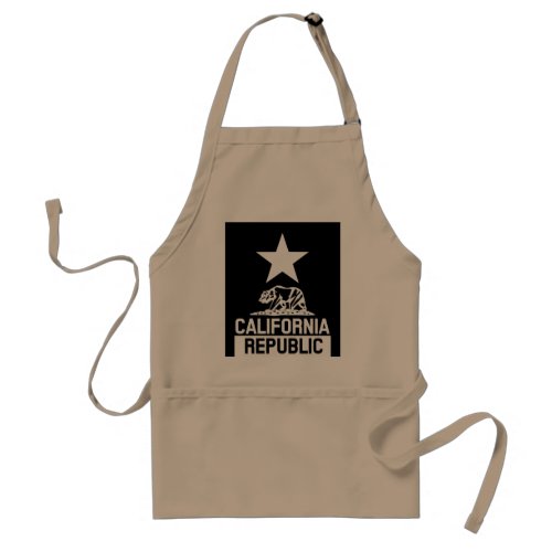 CALIFORNIA REPUBLIC State Flag Adult Apron