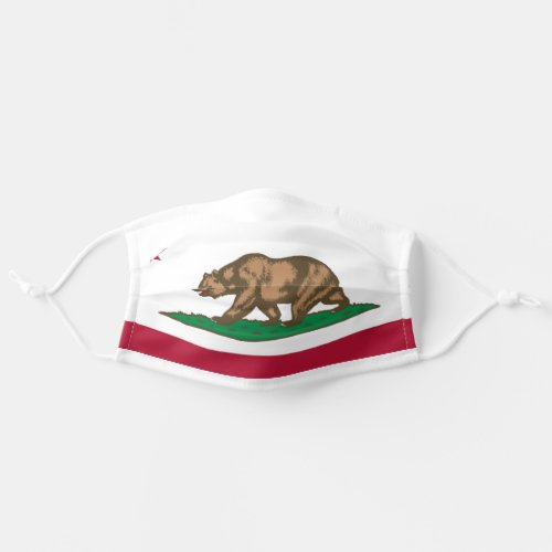 California Republic state flag Adult Cloth Face Mask