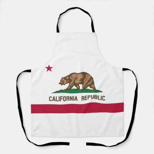 California Republic State Flag Apron