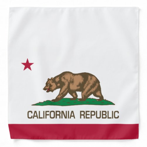 California Republic State Flag Bandana
