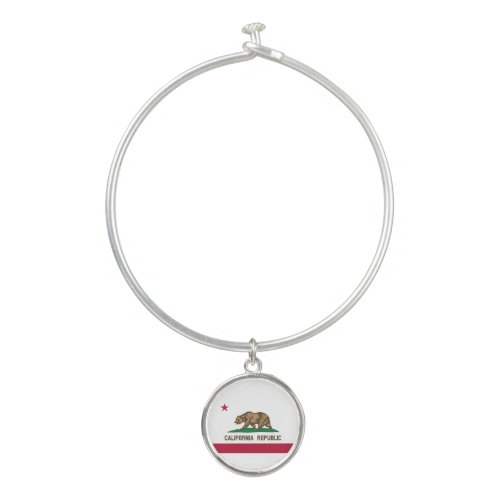 California Republic State Flag Bangle Bracelet