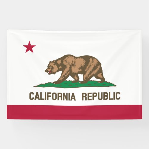 California Republic State Flag Banner