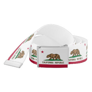 California Republic State Flag Belt