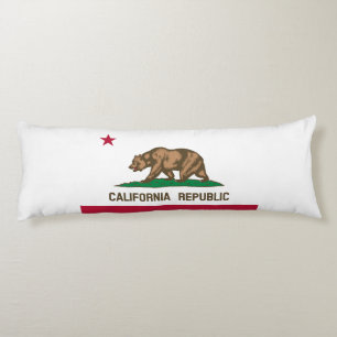 California Republic State Flag Body Pillow