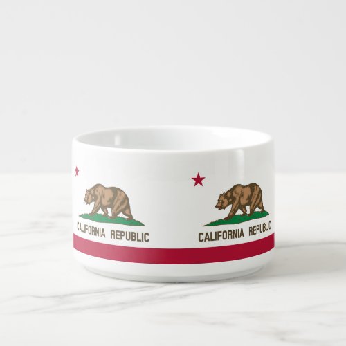 California Republic State Flag Bowl