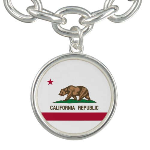 California Republic State Flag Bracelet
