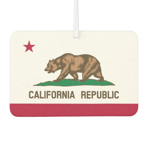 California Republic state flag car air freshener