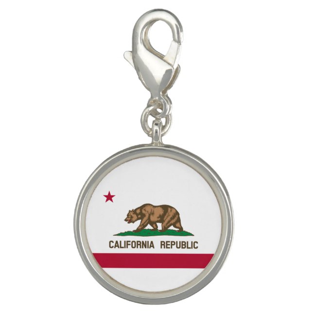 California Republic State Flag Charm (Front)
