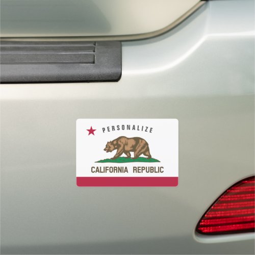 California Republic state flag custom bumper Car Magnet