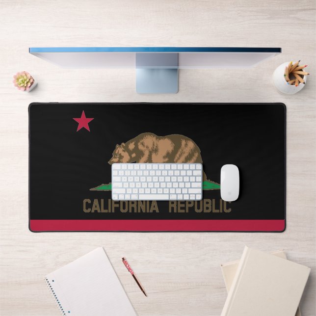 California Republic state flag custom color Desk Mat (Office 1)