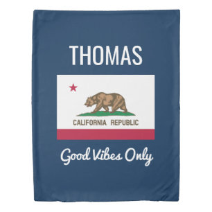 California Republic state flag custom duvet cover