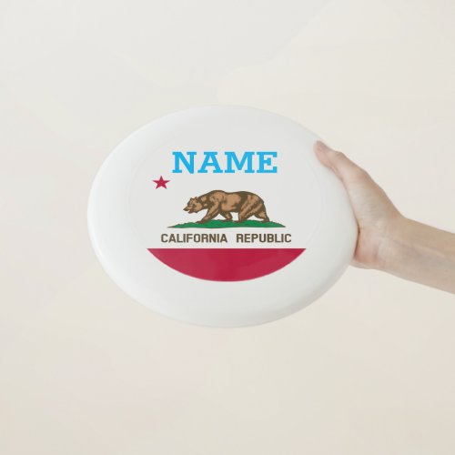 California Republic state flag custom frisbee disc
