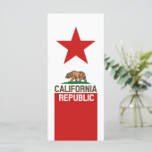 CALIFORNIA REPUBLIC State Flag Decor (Standing Front)