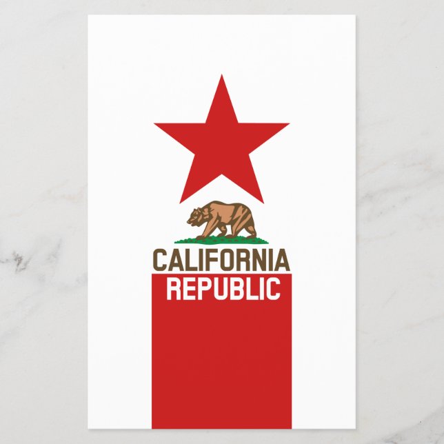 CALIFORNIA REPUBLIC State Flag Decor Flyer (Front)