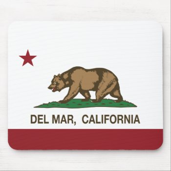 California Republic State Flag Del Mar Mouse Pad by LgTshirts at Zazzle