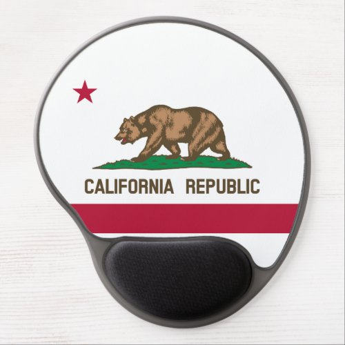 California Republic State Flag Gel Mouse Pad