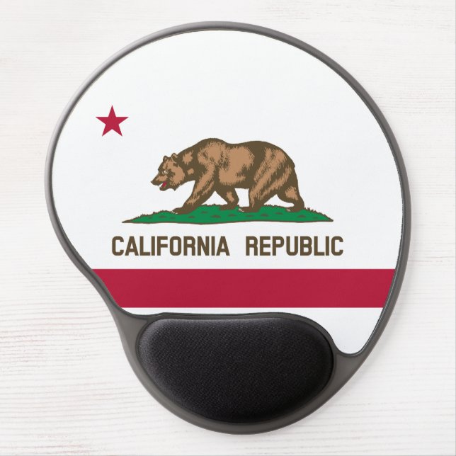 California Republic State Flag Gel Mouse Pad (Front)