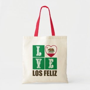 California Republic State Flag Heart Los Feliz Tote Bag