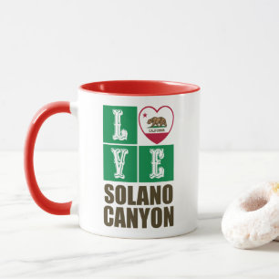 California Republic State Flag Heart Solano Canyon Mug