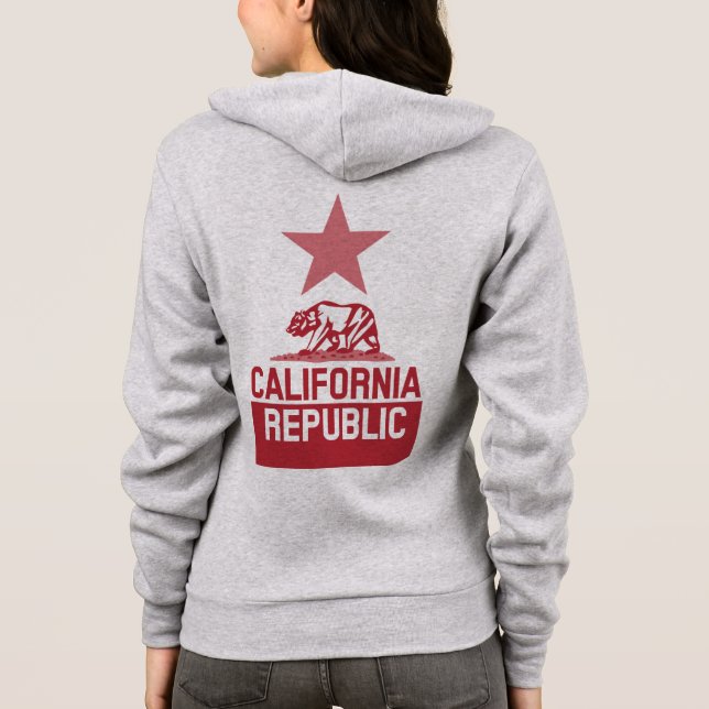 CALIFORNIA REPUBLIC State Flag Hoodie (Back)