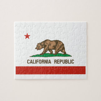 California Republic State Flag Jigsaw Puzzle