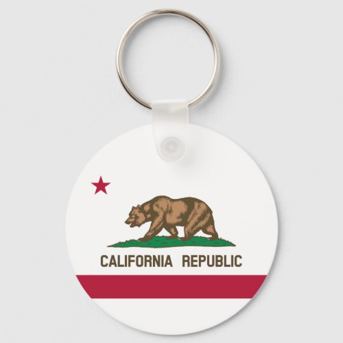California Republic State Flag Keychain