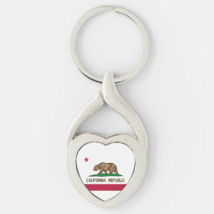 California Republic State Flag Keychain