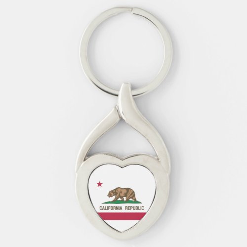 California Republic State Flag Keychain