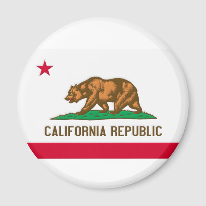 California Republic State Flag Refrigerator Magnets