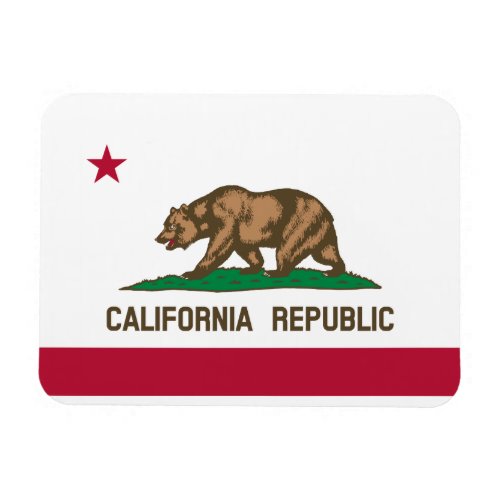 California Republic State Flag Magnet