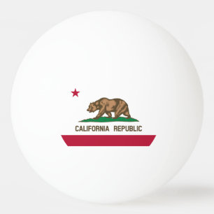 California Republic State Flag Ping Pong Ball