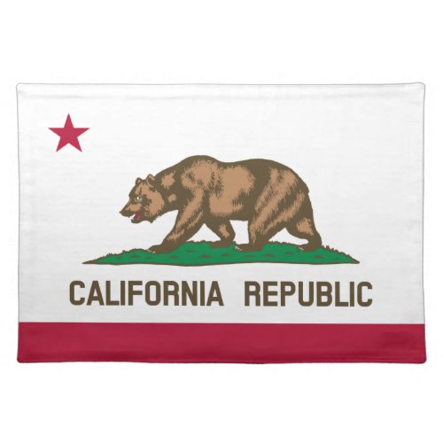 California Republic state flag placemats
