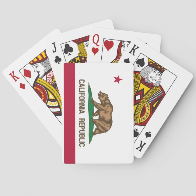 California Republic State Flag Poker Cards (Back)