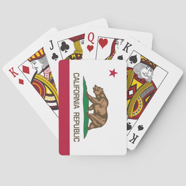 California Republic (State Flag) Poker Cards (Back)