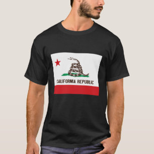 CALIFORNIA REPUBLIC STATE FLAG RATTLESNAKE T-Shirt