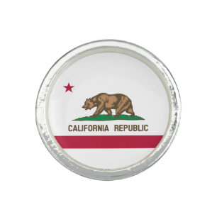 California Republic State Flag Ring
