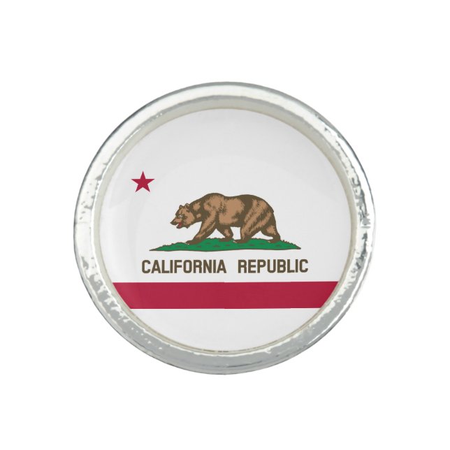 California Republic State Flag Ring (Front)