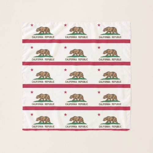 California Republic State Flag Scarf