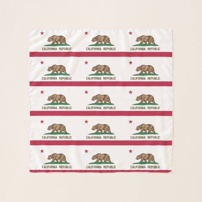 California Republic State Flag Scarf (Front)